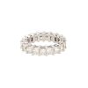 14k White Gold 5.97ctw Princess Cut Diamond Eternity Band