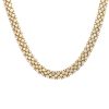 18k Yellow Gold 32.0ctw Flexible 3 Row Diamond Necklace