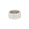 18k White Gold 12.0ctw 3-Row Diamond Eternity Band