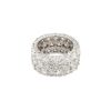 18k White Gold 12.0ctw 3-Row Diamond Eternity Band
