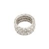 18k White Gold 12.0ctw 3-Row Diamond Eternity Band