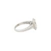 18k White Gold 2.87ctw Emerald Cut Diamond Halo Engagement Ring