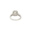 18k White Gold 2.87ctw Emerald Cut Diamond Halo Engagement Ring