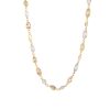 14k Multi-Tone Gold 20.32ctw Mixed Shaped Diamond Station Necklace