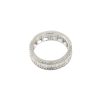 14k White Gold 3.40ctw Baguette and Round Brilliant Cut  Diamond Eternity Band