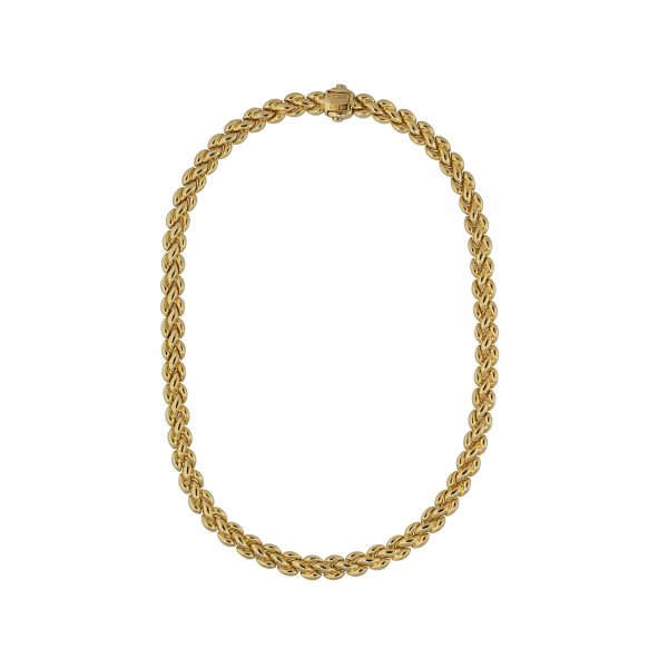 Chimento 18k Two-Tone Yellow and White Gold Reversible Women's Necklace