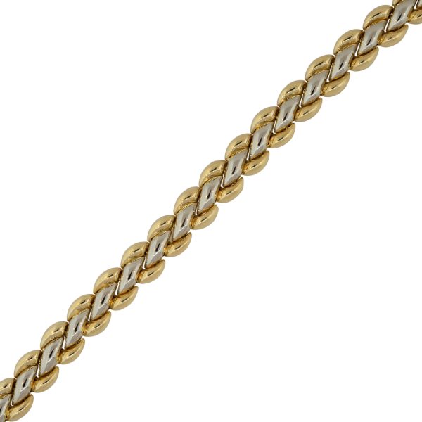 Chimento 18k Two-Tone Yellow and White Gold Reversible Women's Necklace
