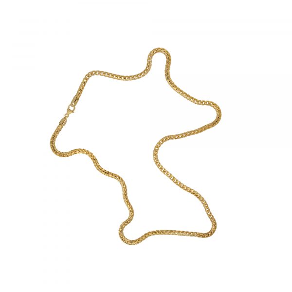 14k Yellow Gold 24″ Men's Franco Link Chain