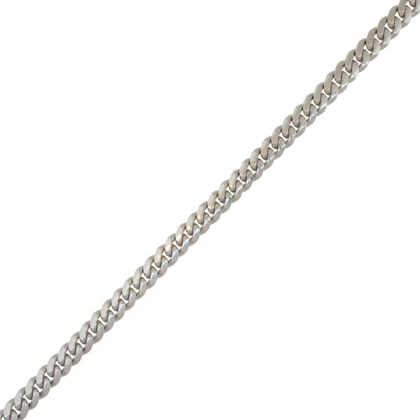 14k White Gold 24″ Men's 5mm Miami Cuban Link Chain