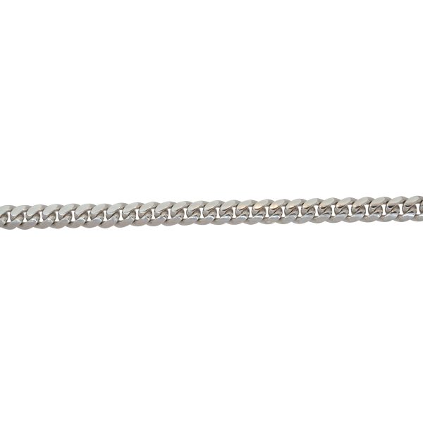 14k White Gold 24″ Men's 4mm Miami Cuban Link Chain