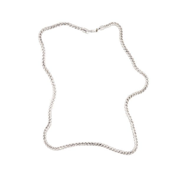 10k White Gold 22″ Men’s 4mm Franco Chain