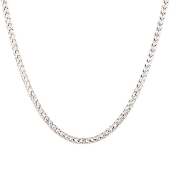 10k White Gold 22″ Men’s 4mm Franco Chain