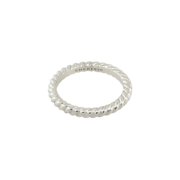 David Yurman Platinum Unity Cable Wedding Band 