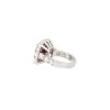 Platinum 6.80ctw Ruby and Diamond Halo Ring