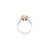 18k White Gold 2.43ctw Fancy Light Yellow Diamond Halo Ring