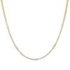 14k Yellow Gold 7.20ctw Diamond Tennis Diamond Station Necklace