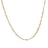 14k Yellow Gold 7.20ctw Diamond Tennis Diamond Station Necklace