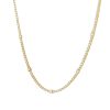 14k Yellow Gold 7.20ctw Diamond Tennis Diamond Station Necklace