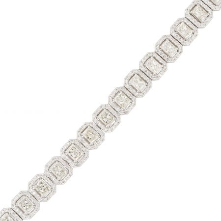 Radiant Cut Diamond Tennis Bracelet