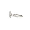 18k White Gold 7.65ctw Mosaic Diamond Crossover Bangle Bracelet