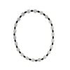 18k White Gold 23.77ctw Sapphire and Diamond Choker Necklace