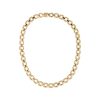 18k White and Yellow Gold 27.65ctw Pave Diamond Link Necklace