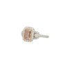 GIA Certified 18k White Gold 2.0ctw Fancy Brown-Pink Diamond Halo Ring