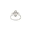 18k White Gold 1.22ctw Diamond Clover Style Ring 