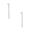 18k White Gold 3.06ctw Diamond Mosaic Drop Earrings