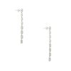 18k White Gold 3.06ctw Diamond Mosaic Drop Earrings