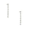 18k White Gold 3.06ctw Diamond Mosaic Drop Earrings