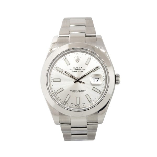 Rolex 116300 Datejust II Stainless Steel Silver Stick Dial Watch