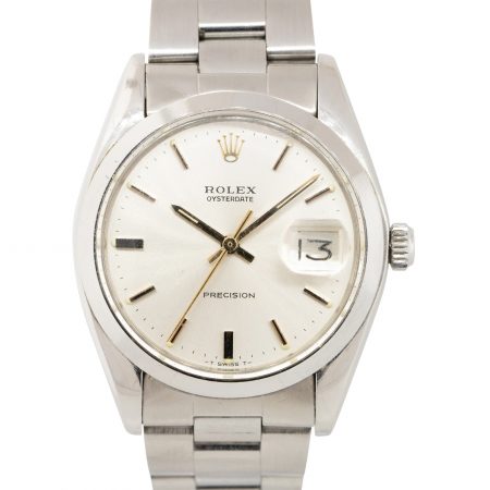 Rolex 6694 Oysterdate Stainless Steel Silver Dial Watch