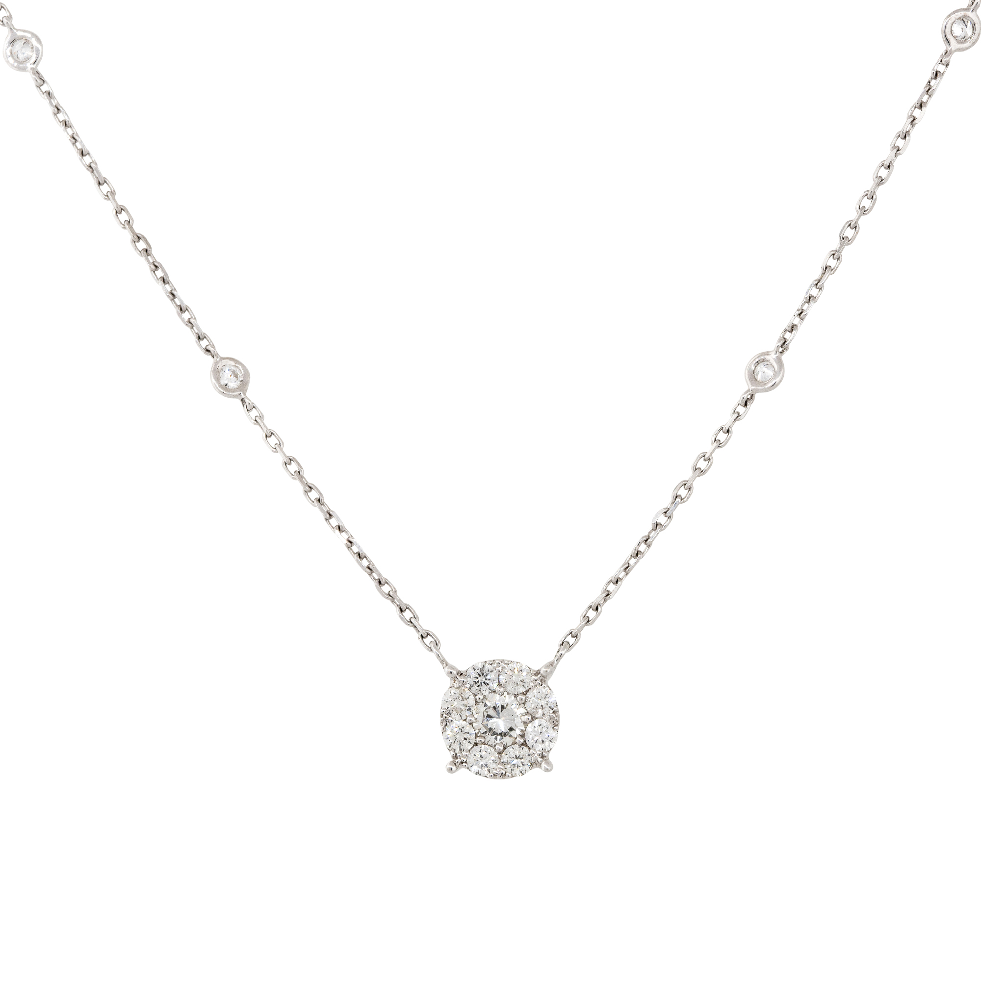 cerf-volant diamond station necklace | AHKAH official site