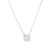 18k White Gold 0.64ctw Diamond Cluster Necklace