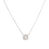 18k White Gold 0.64ctw Diamond Cluster Necklace