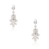 18k White Gold 5.83ctw Diamond Mosaic Drop Earrings