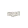 18k White Gold 1.15ctw Diamond Mosaic Stretch Open Shank Ring