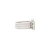 18k White Gold 1.15ctw Diamond Mosaic Stretch Open Shank Ring