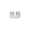 18k White Gold 1.15ctw Diamond Mosaic Stretch Open Shank Ring