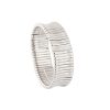 18k White Gold 0.91ctw Wide Diamond Bar Stretchy Bracelet