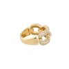 18k Yellow Gold 1.73ctw Pave Diamond Open Link Flexible Ring