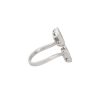 18k White Gold 1.09ctw Diamond Mosaic Open Bypass Ring