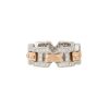 18k White and Rose Gold 0.71ctw Pave Diamond Link Band