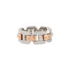 18k White and Rose Gold 0.71ctw Pave Diamond Link Band