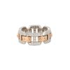 18k White and Rose Gold 0.71ctw Pave Diamond Link Band