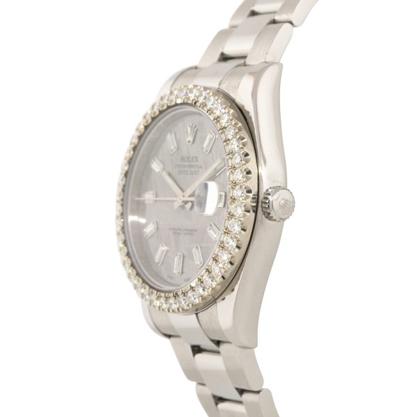 Rolex 116334 Datejust II Stainless Steel Diamond Bezel Meteorite Dial Watch