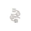 18k White Gold 2.5ctw Diamond Mosaic Station Crossover Ring