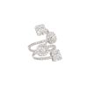 18k White Gold 2.5ctw Diamond Mosaic Station Crossover Ring