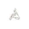 18k White Gold 2.5ctw Diamond Mosaic Station Crossover Ring